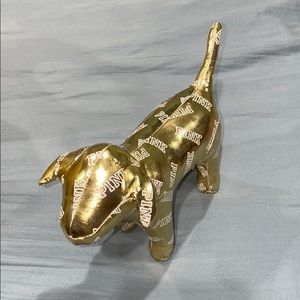 Victoria’s Secret PINK Gold Metallic Dog